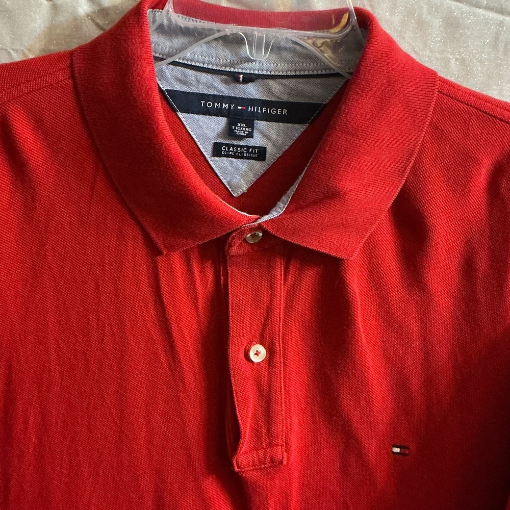 Tommy Hilfiger Classic Red Polo Shirt